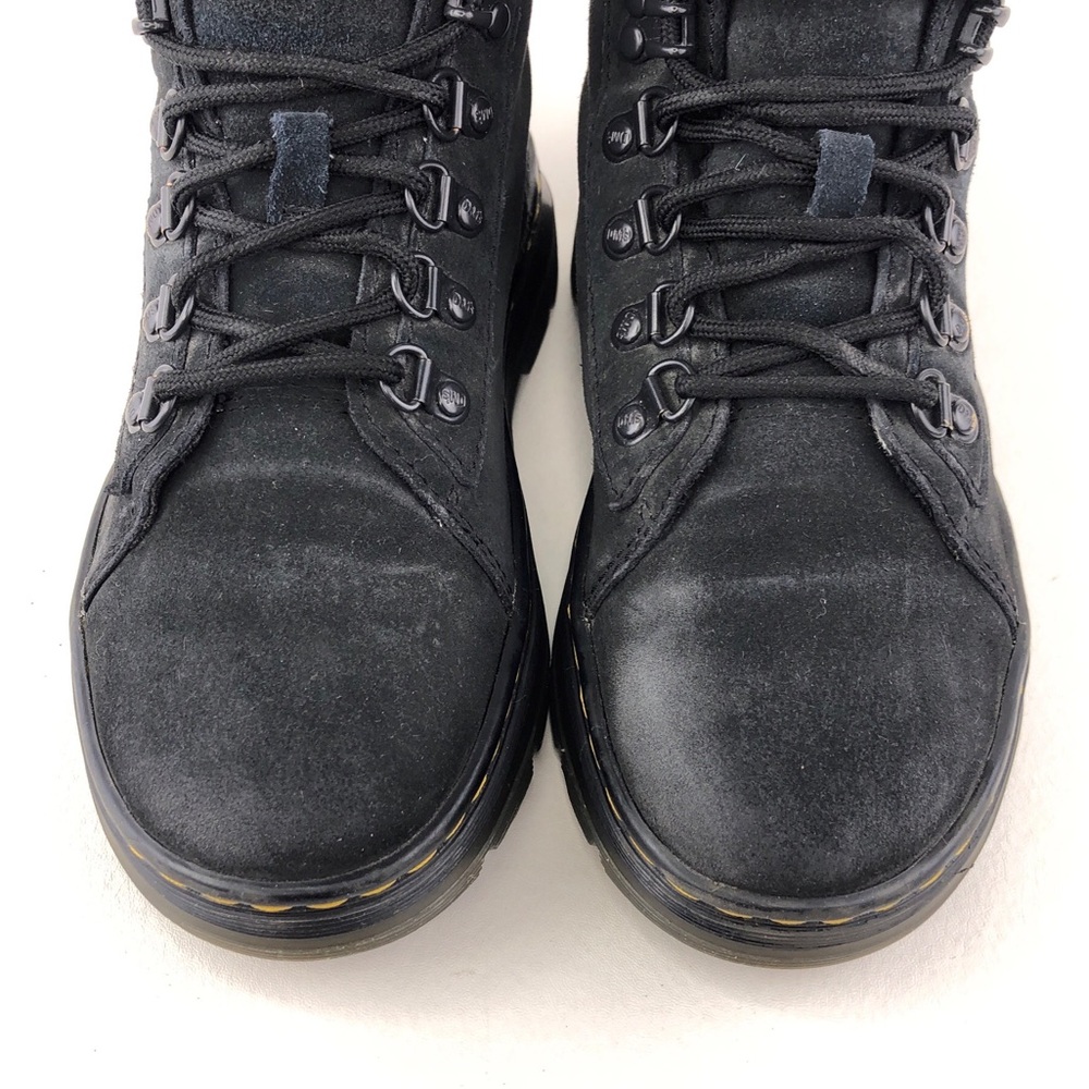 Dr. Martens Combs Black Leather Combat Boots 5 - Picture 12 of 12